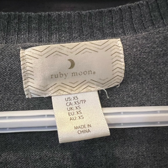 Grey Ruby Moon Wrap Sweater - Picture 3 of 6